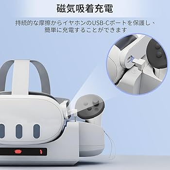 Amazon.co.jp: Mayfoo For Meta Quest 3 充電ドック ワイヤレス