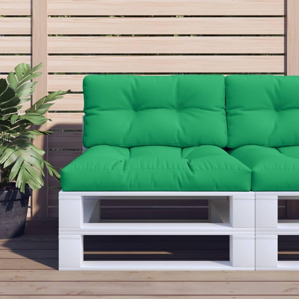 Coussin de Palette Vert 80x40x12 cm, Coussin pour Canapé de Jardin et Banquette Extérieure, Rembourrage Moelleux en Polyester pour Mobilier de Terrasse et Salon