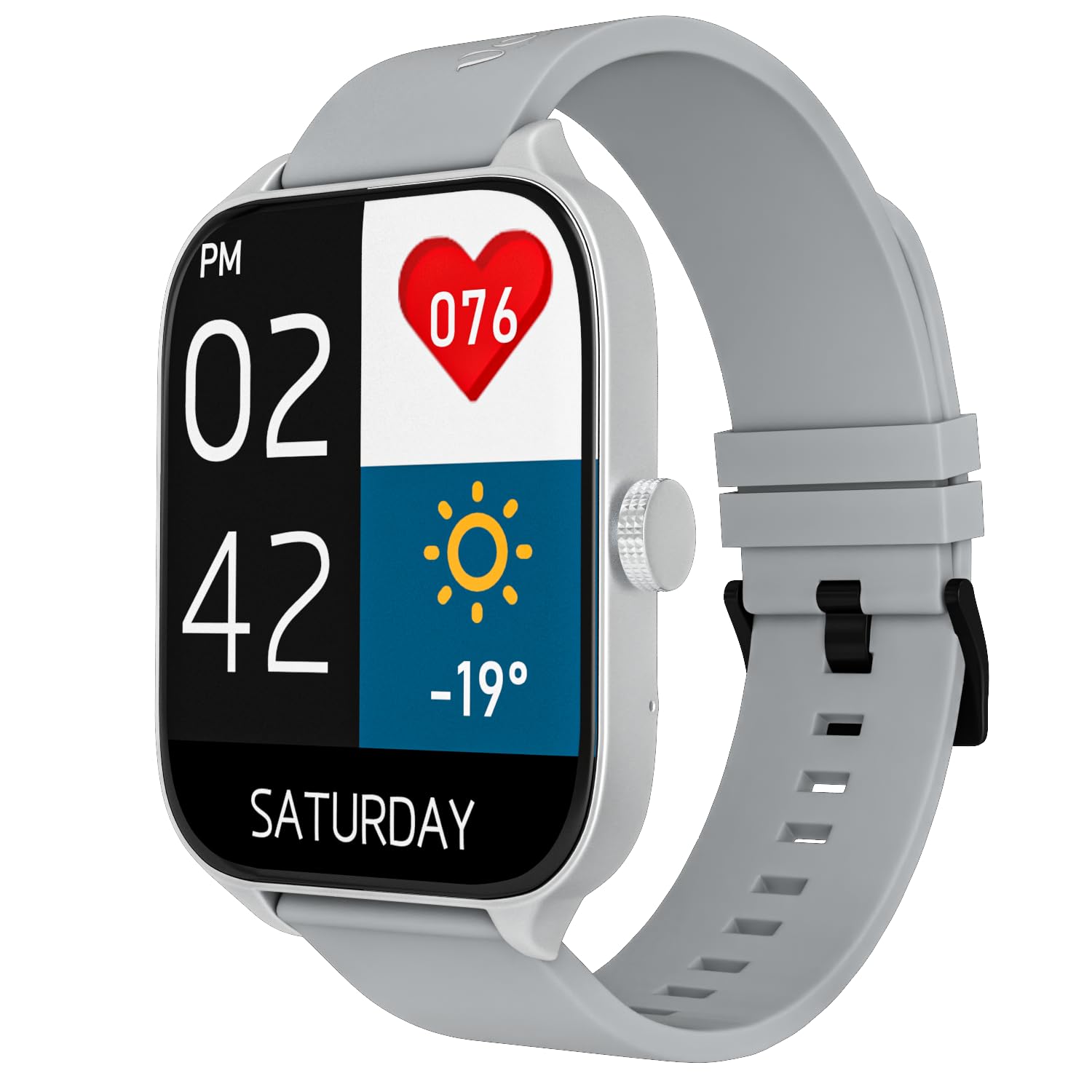 Voods Max Smart Watch for Men & Women with Bluetooth Calling, 2.01" IPS TFT Touch Display Smartwatch with Extra Strap, 12 Days Battery Life, 100+ Sport Modes, SPo2, Voice Assistance (Grey) (B0CVND73L3) Amazon Price History, Amazon Price Tracker