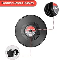 Vista 4 de Douk Audio Record Clean Label Saver Album LP Protector de limpieza de vinilo impermeable Cuidado de la abrazadera (negro)