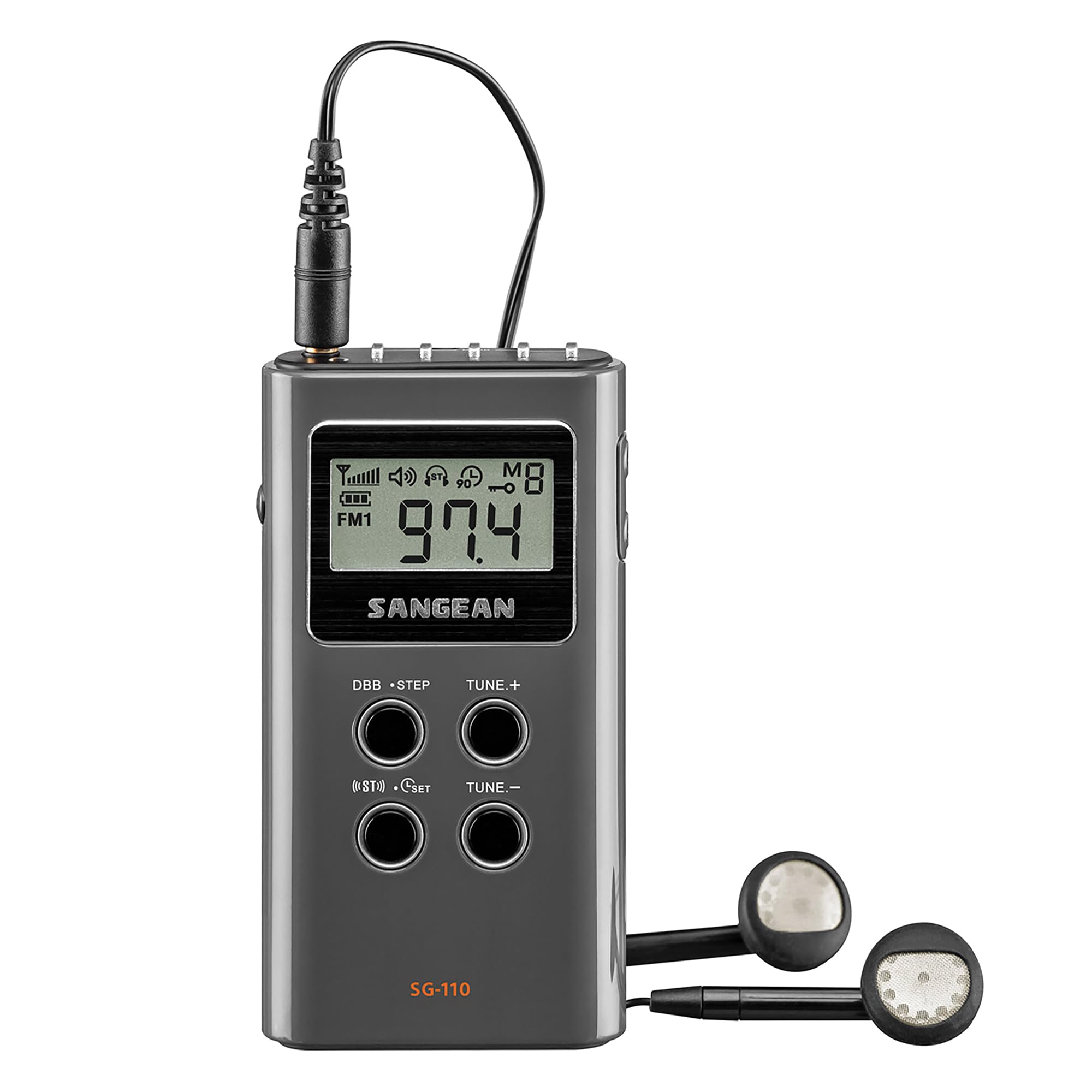 Sangean SG-110 SG-110 Radio Digital portátil FM-Stereo/Am de Bolsillo