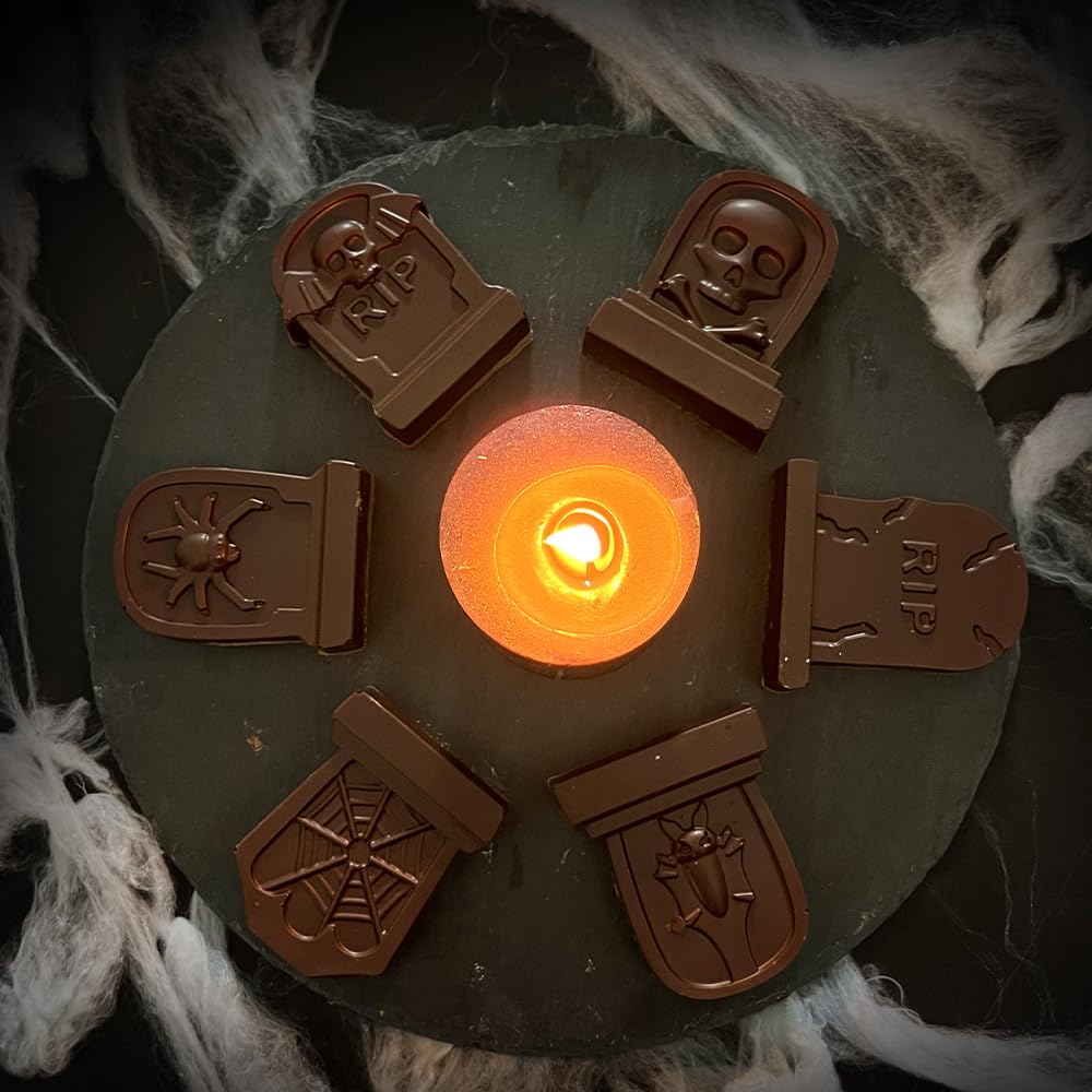 Moule Silicone Halloween CÉCOA - Forme Citrouilles, 100% Silicone Alimentaire Sans BPA, Anti-adhésif, Pour Gâteaux Et Friandises