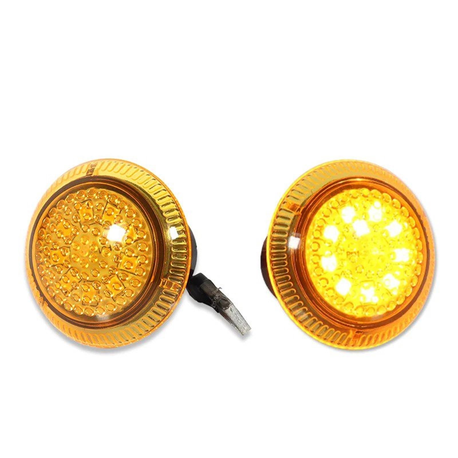 Direzione Indicatori 2 Pezzi Per Ford Transit Per Connect 2010-2021 Luci Posizione Laterali Accessori Indicatori Direzione 9T1Z13K376 T10 W5W 12V(Yellow Lens)