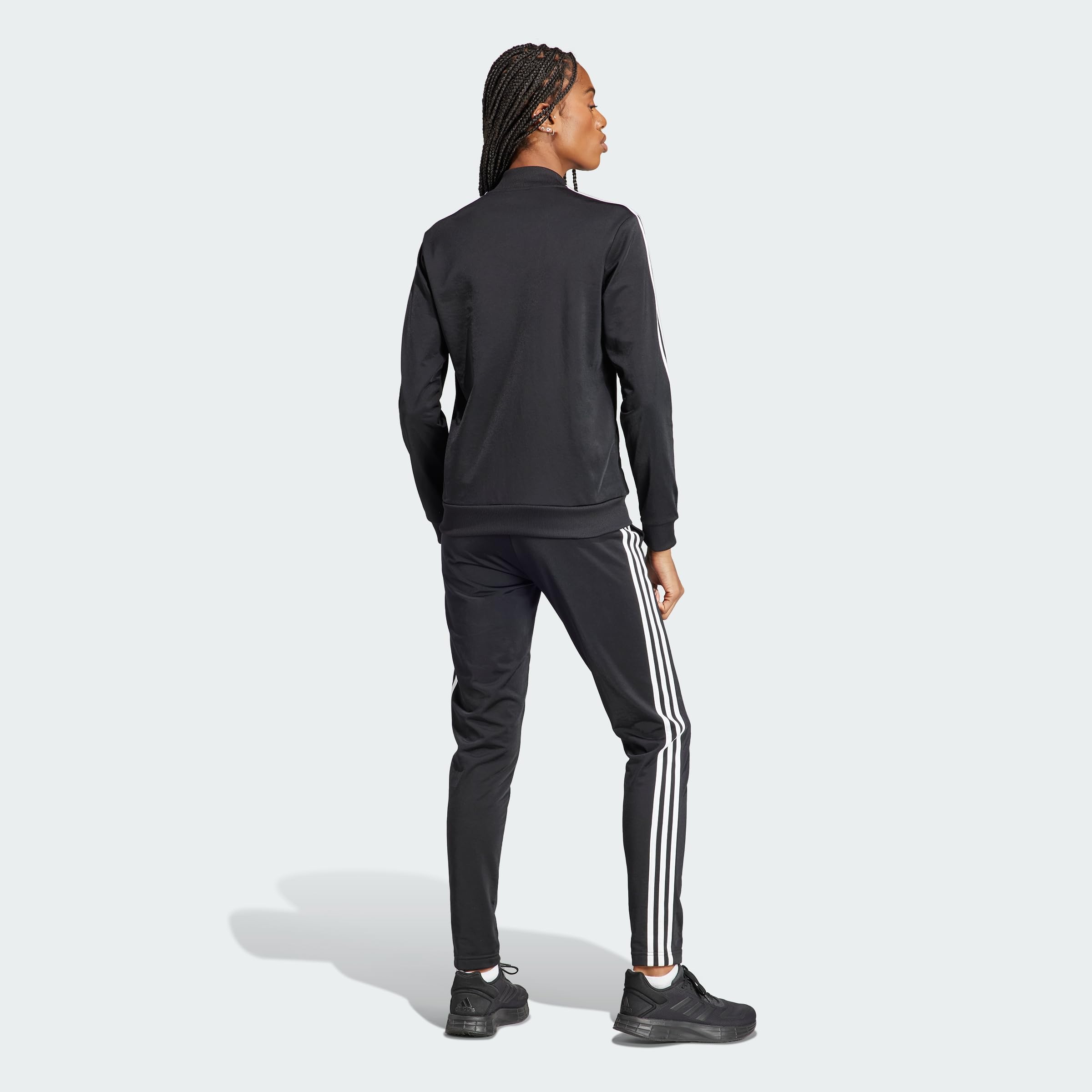 adidas Kobiety Essentials 3-Stripes Track Suit, Black/White, S Short
