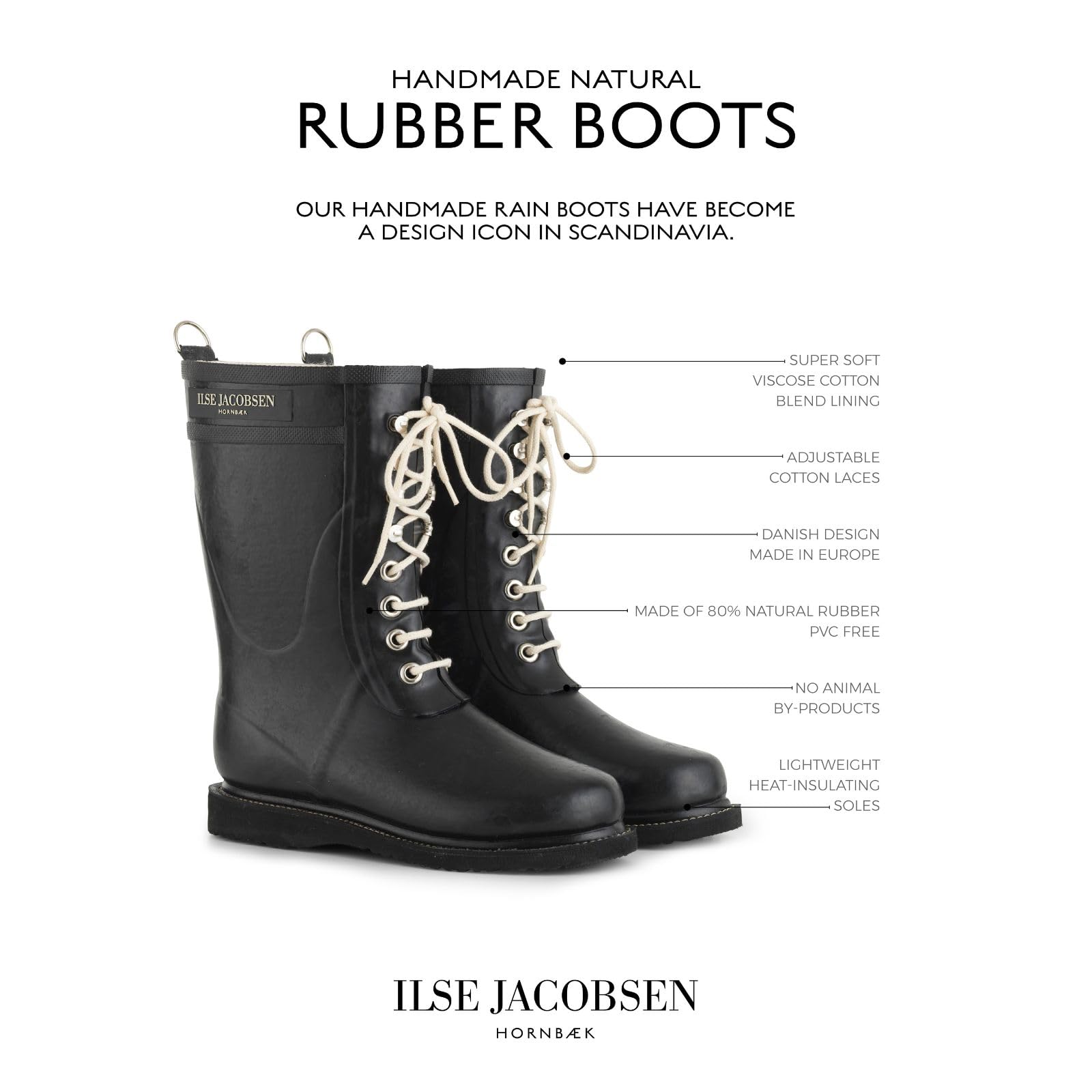 Ilse Jacobsen RUB15-323 Damen Halbschaft Gummistiefel