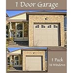 Household Essentials 216 Magnetic Faux Garage Door Windows | 16 Pieces for Single Car Steel Garage Door | Black - Image 6