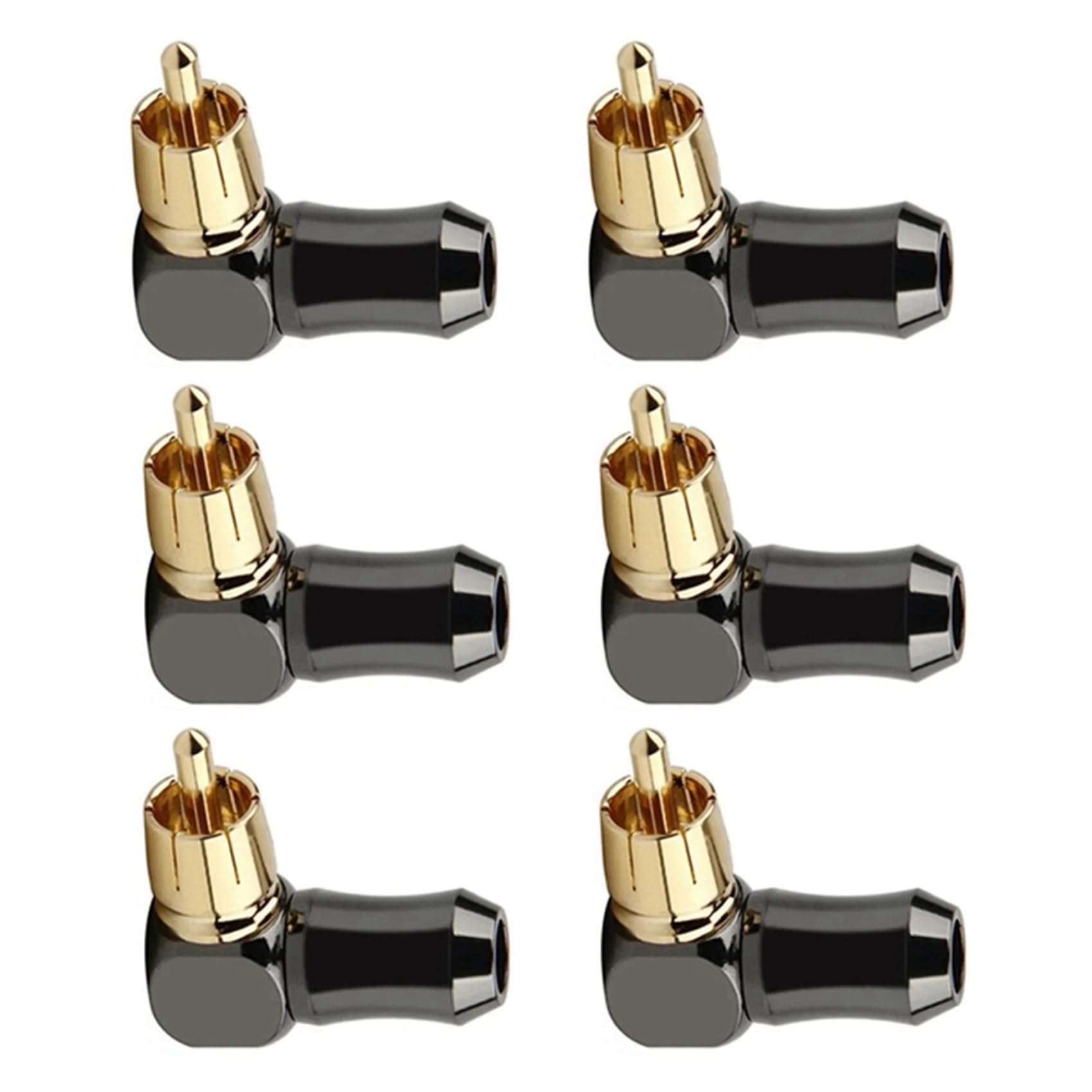 24 Connettori per Connettori Audio, Connettore Terminale per Altoparlante un Gomito Ad Angolo Retto da 90 Gradi per Video per Saldatura