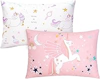 Vista 11 de UOMNY Funda de almohada para niños pequeños de 13 x 18 pulgadas, funda neutra para almohadas de cuna de 14 x 19 pulgadas, funda de viaje suave