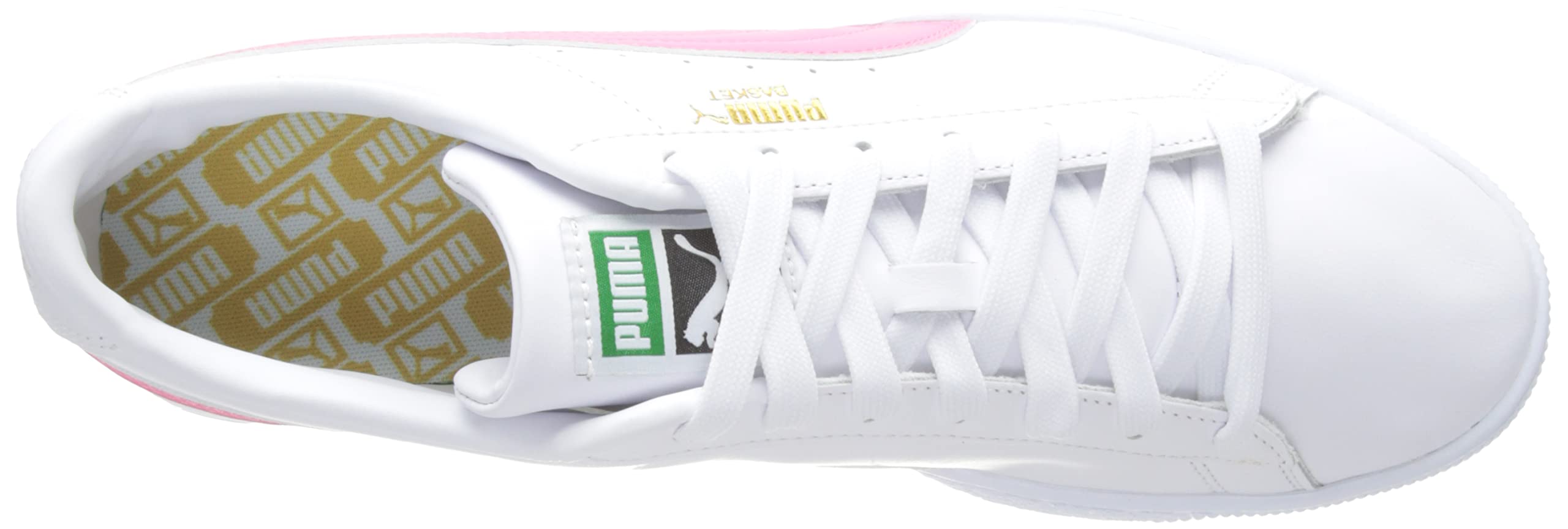 PUMA Basket Classic XXI Sneaker für Herren, Puma Weiß Sunset Pink, 43 EU – Ansicht 5