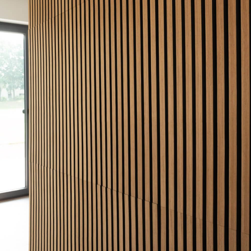 HOME DELUXE - Pannello acustico Sonic Oiled Oak – 6 pannelli, legno in MDF, feltro in poliestere, posizionabile su e fianco I pannelli fonoassorbenti, pannelli acustici da parete