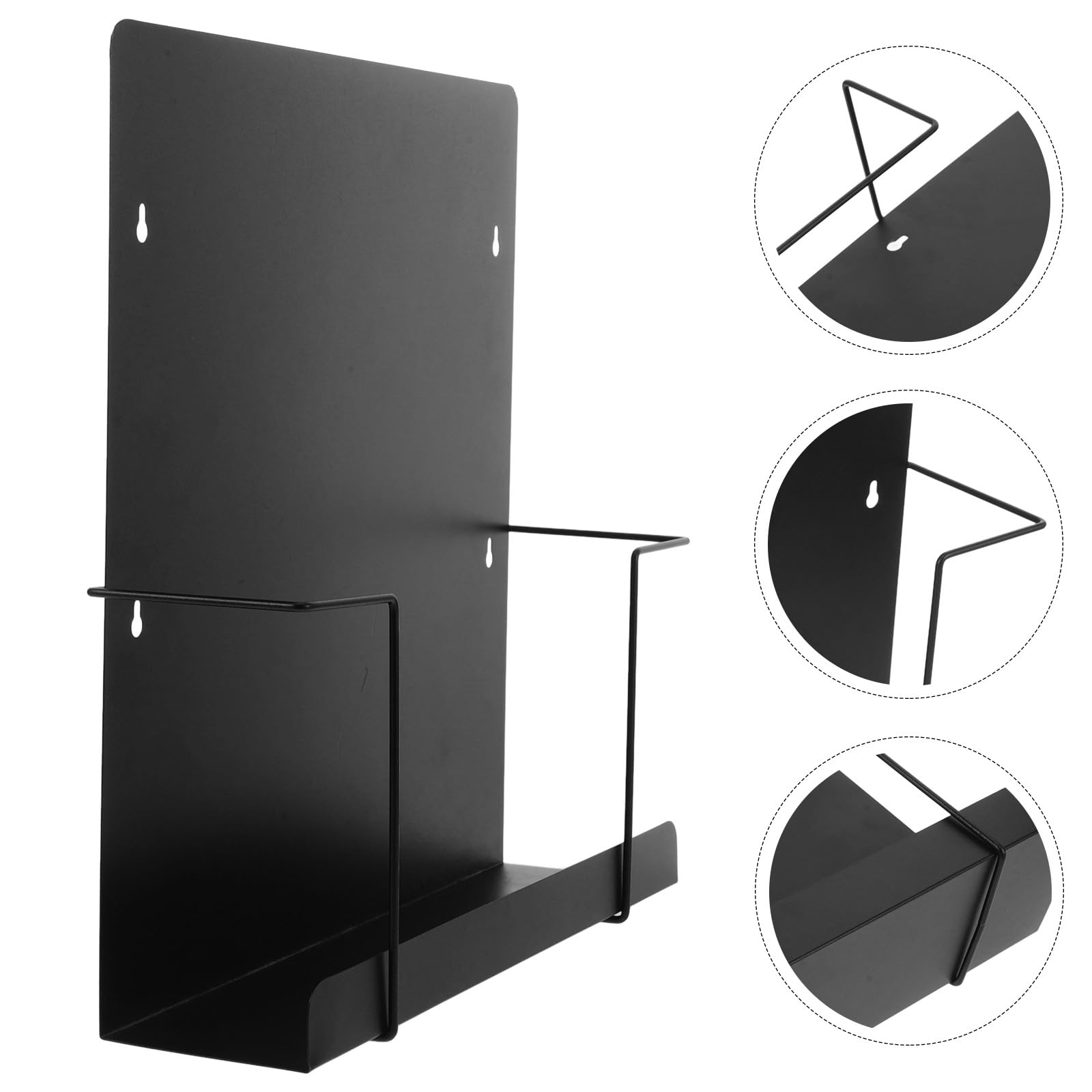 BESPORTBLE Portariviste e Porta CD in Metallo Salvaspazio da Parete, Scaffale Espositore per Dischi in Vinile Struttura in Acciaio Resistente, Organizer Moderno per Camera da Letto