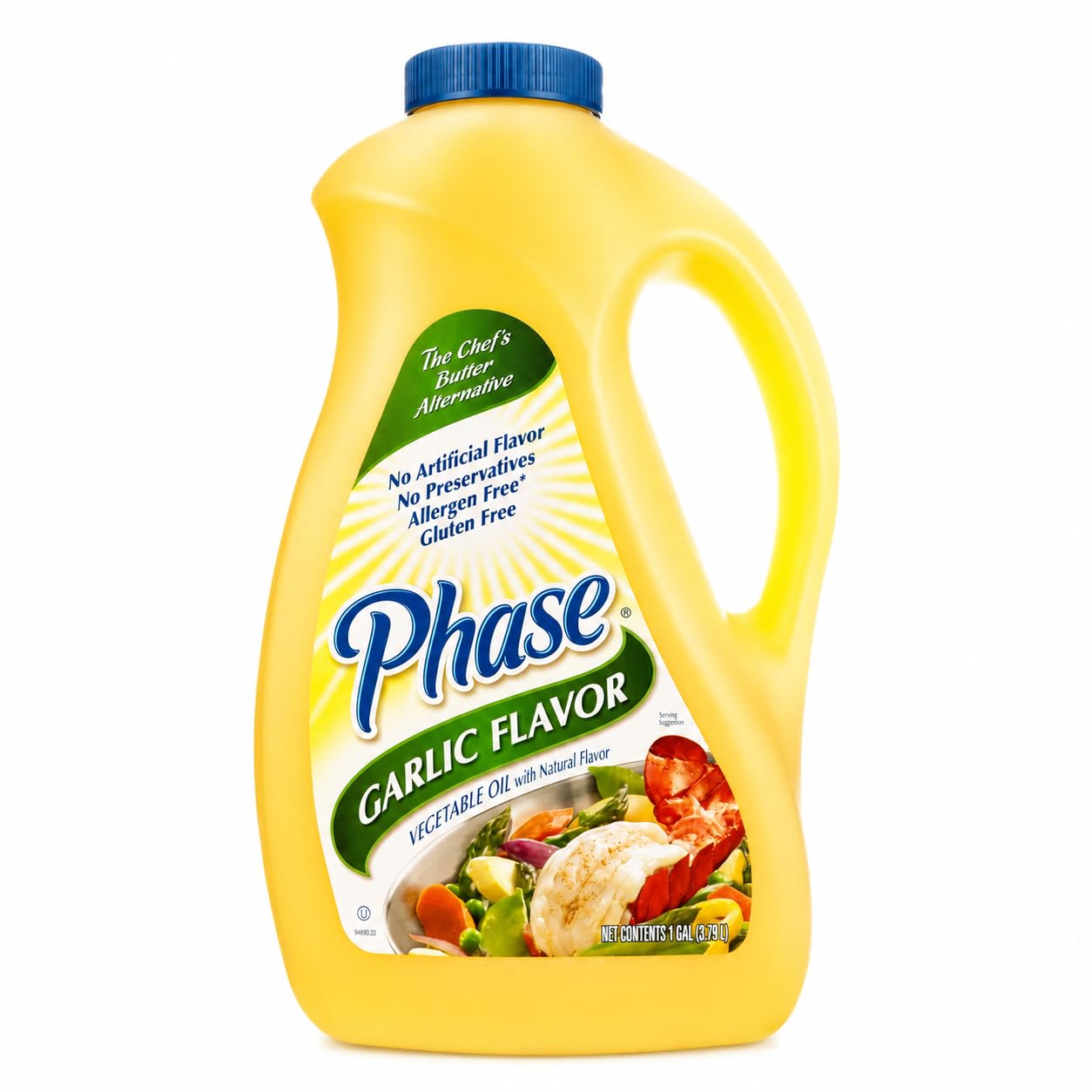 Phase Garlic Flavor Liquid Butter Alternative by Ventura Foods – 1 Gallon, Model 40008PHA