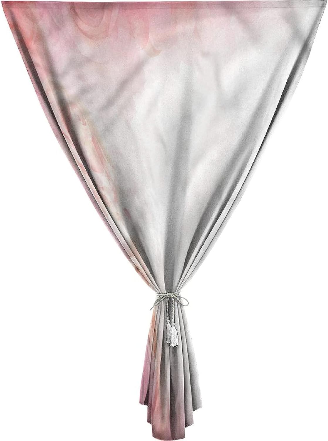 Self Adhesive Portable Blackout Curtains, Dusty Rose Room Darkening Curtains, Delicate Blooms Fantasy Print Temporary Blackout Blinds,59W x72L Inch, for Nursery,Children Kids Bedroom or Travel Use