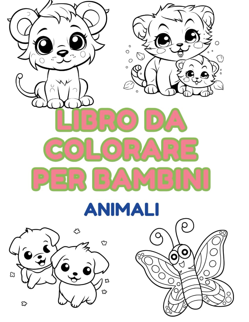 IL LIBRO DEGLI ANIMALI DA COLORARE