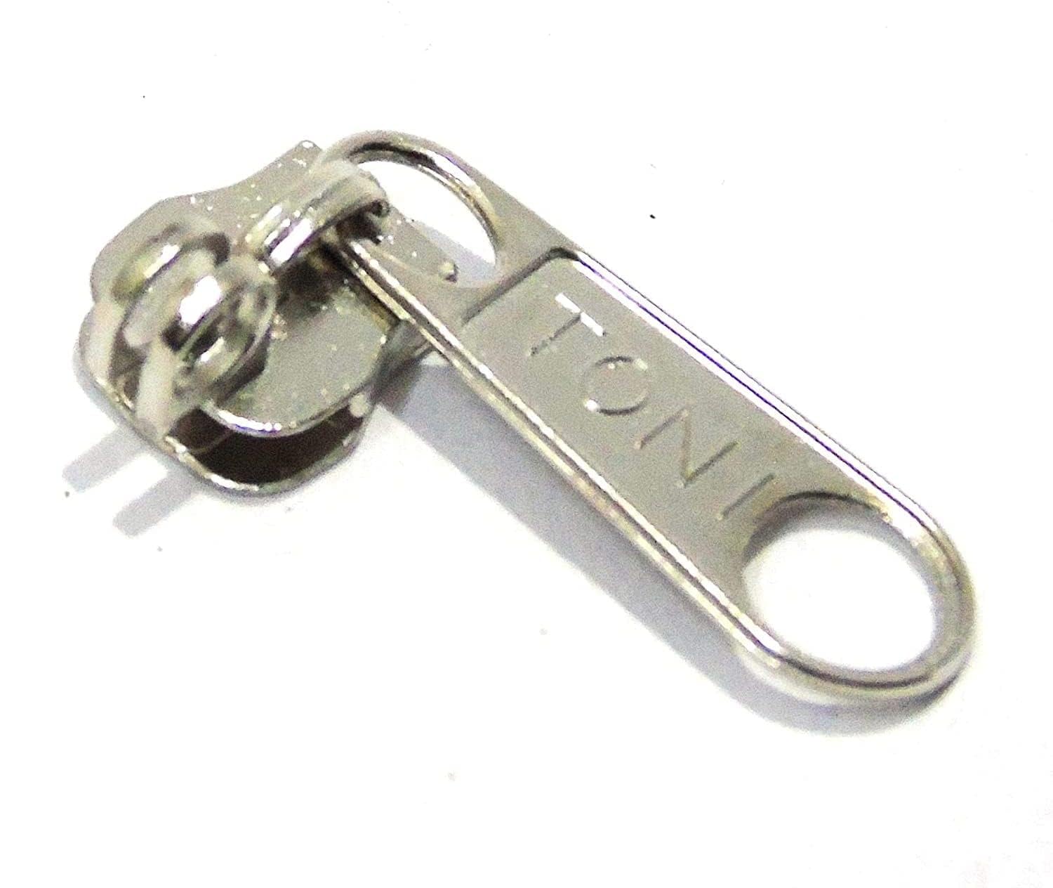 On Blow Steel Zip Slide Runners Size: 5 (Pack of 10 Pieces) - Durable Metal Zipper Slider Fasteners & Replacement Pullers for Repairing Jackets, Coats, Backpacks, Bags, Jeans, and Clothing (Silver)