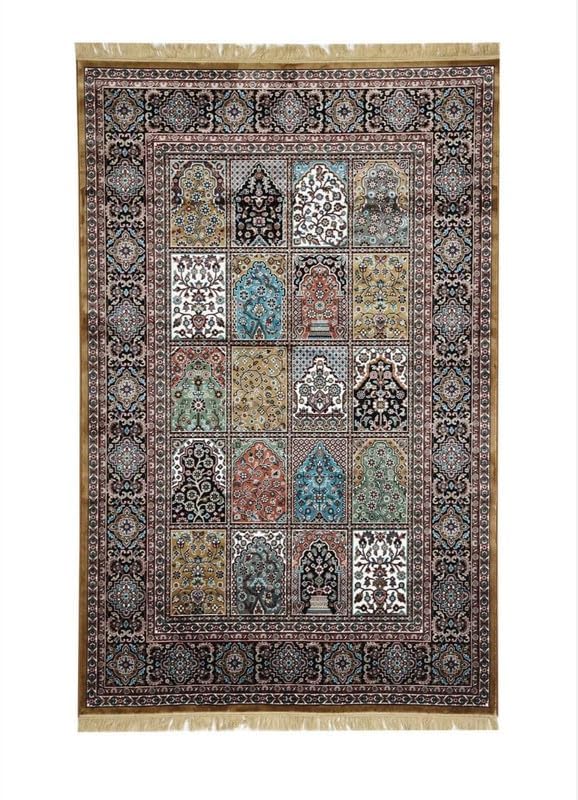 Image of Luxury Silk Carpet 5 x 7 FEET for Living Room or Bedroom, Made with Premium Silk, Perfect for Elegant Interiors Comfort and Timeless Design