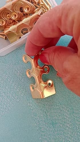 HEIBTENY 6er Set Eckenschutz - Silberne Metall-Winkel Für Sockelleisten