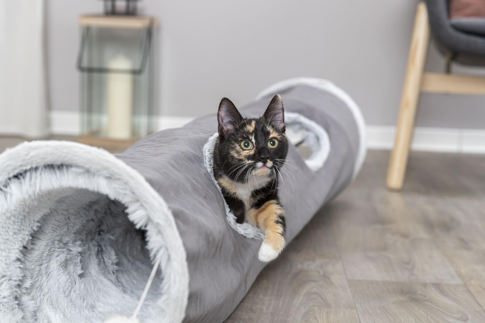 TRIXIE Spieltunnel Harvey - grau ø 27 × 116 cm