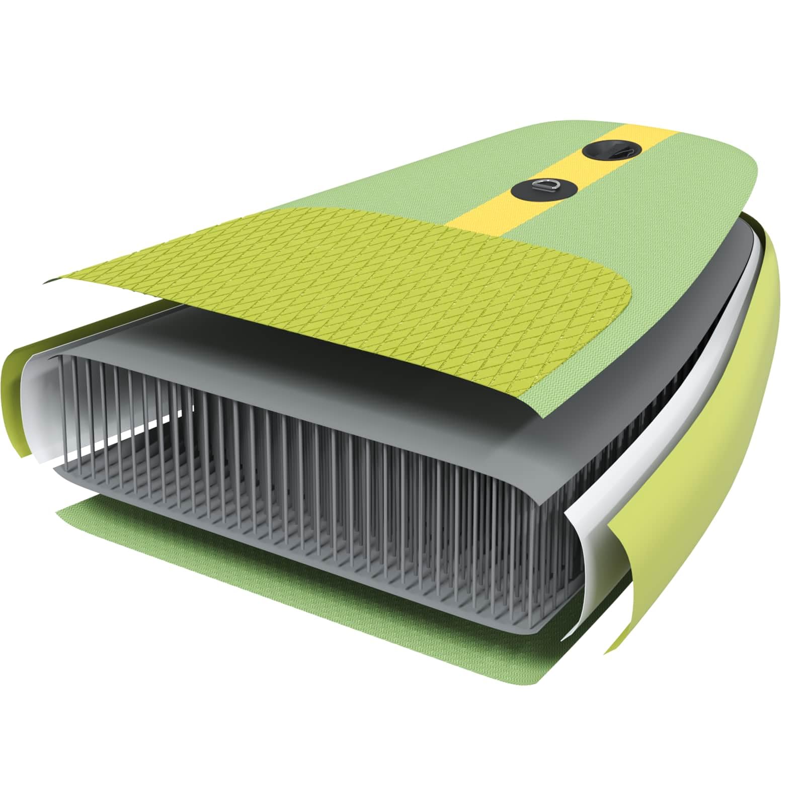Tavola SUP gonfiabile 2 in 1 con sedile, per sport acquatici, surf, kayak, yoga, outdoor, adulti, bambini, tuttofare, touring, spiaggia, estate, durevole, leggera
