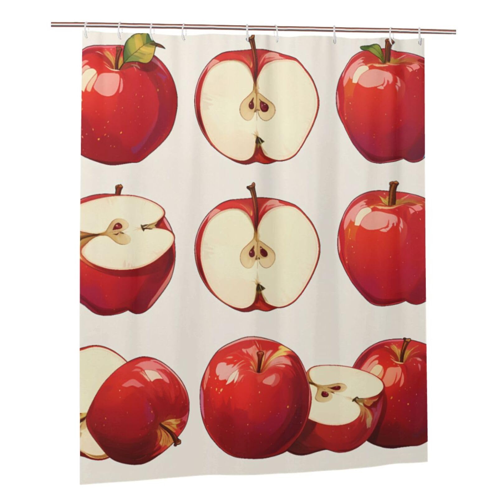 Rideau de douche moderne et anti-moisissure en tissu polyester haute densité