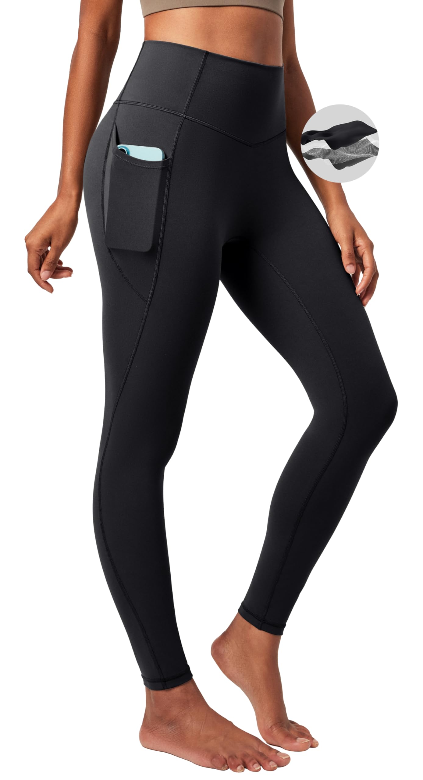 Heathyoga Compression Leggings for Women Tummy Control No Front Seam  Leggings with Pockets for Women Workout Yoga Pants