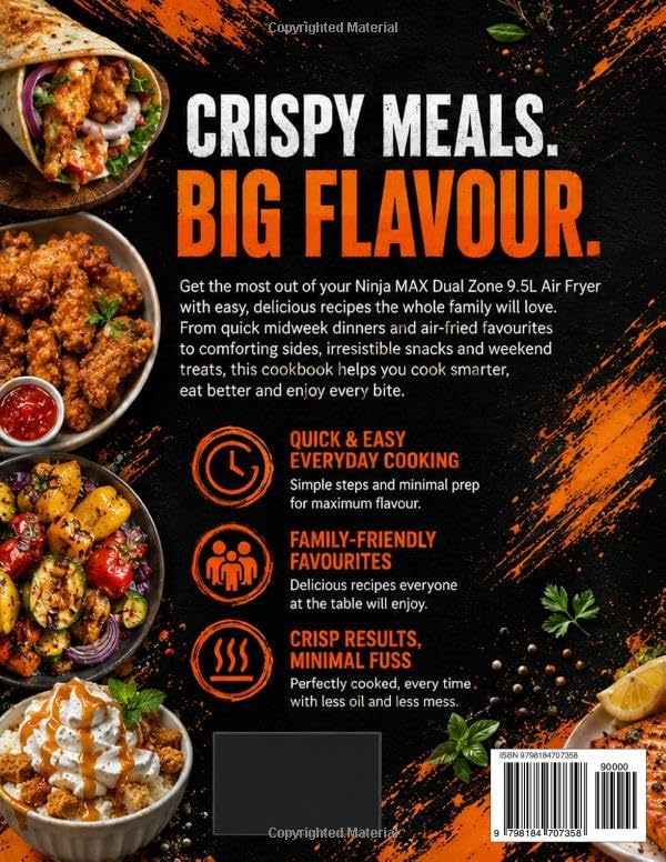 Ninja MAX Dual Zone 9.5L Air Fryer Cookbook UK: Easy, cosy and flavour-packed recipes for busy days, family dinners and weekend cooking image 3