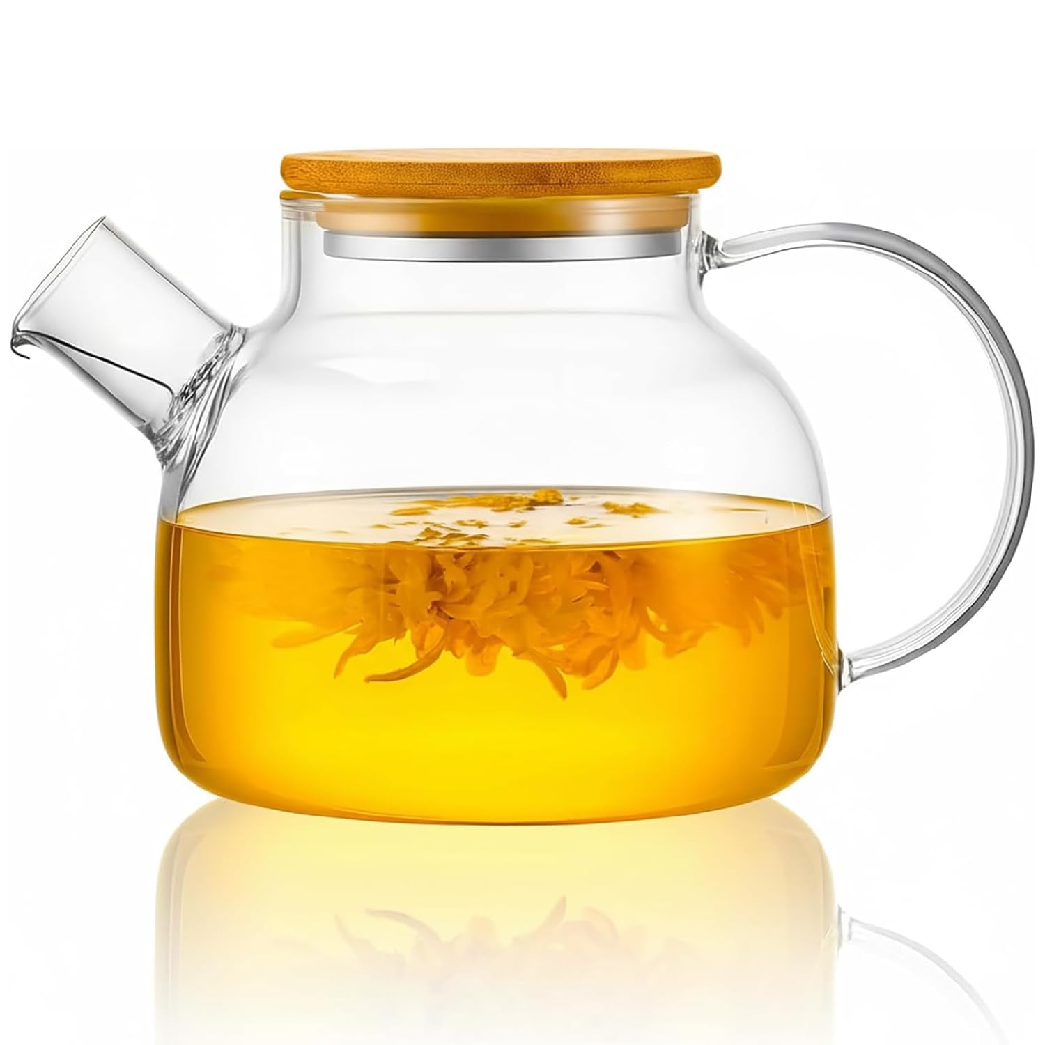 Heat-Resistant Glass Teapot with Infuser
