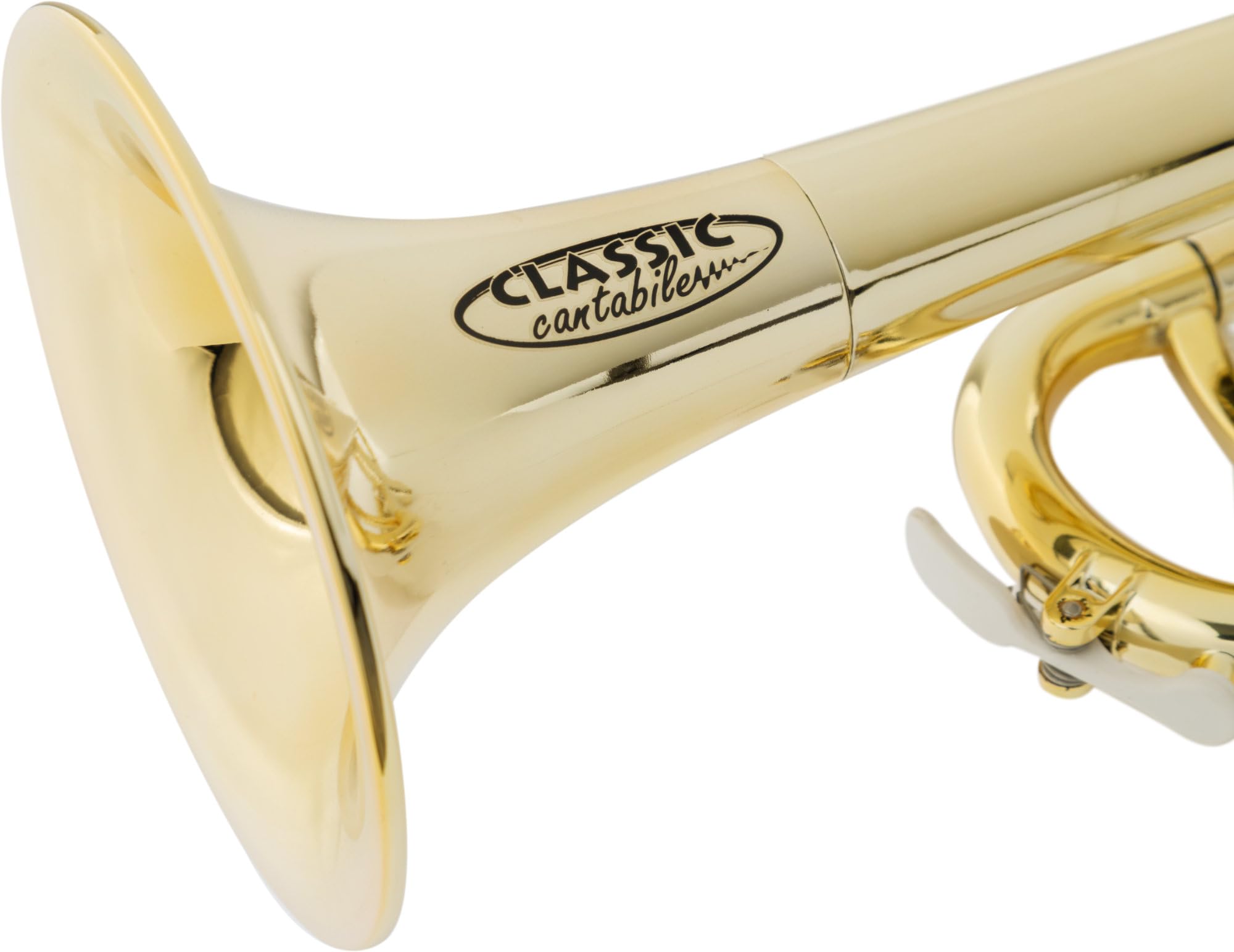 Classic Cantabile MardiBrass ABS Kunststoff Trompete - Perinet-Ventile - 510g leicht - Bohrung: 11,6 mm - inkl. Mundstück und Gigbag - gold