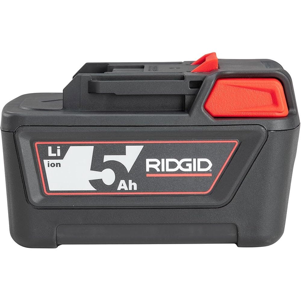 RIDGID 56518 18V 5.0Ah Advanced Lithium Battery, Built-In LED