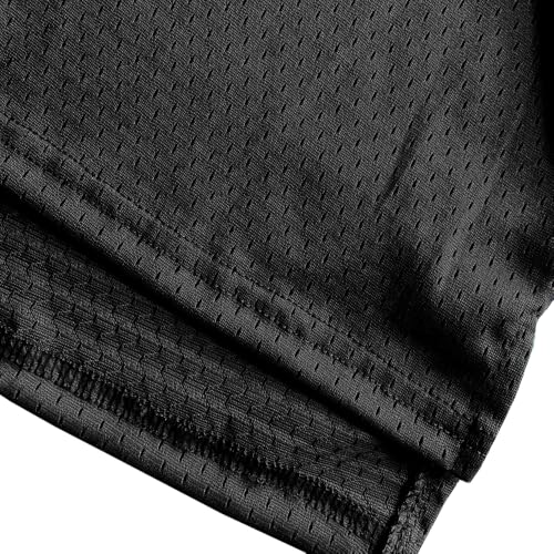 Fymkep Blank Football Jerseys Men Women Casual Sport Shirts 12 Black S - image 3