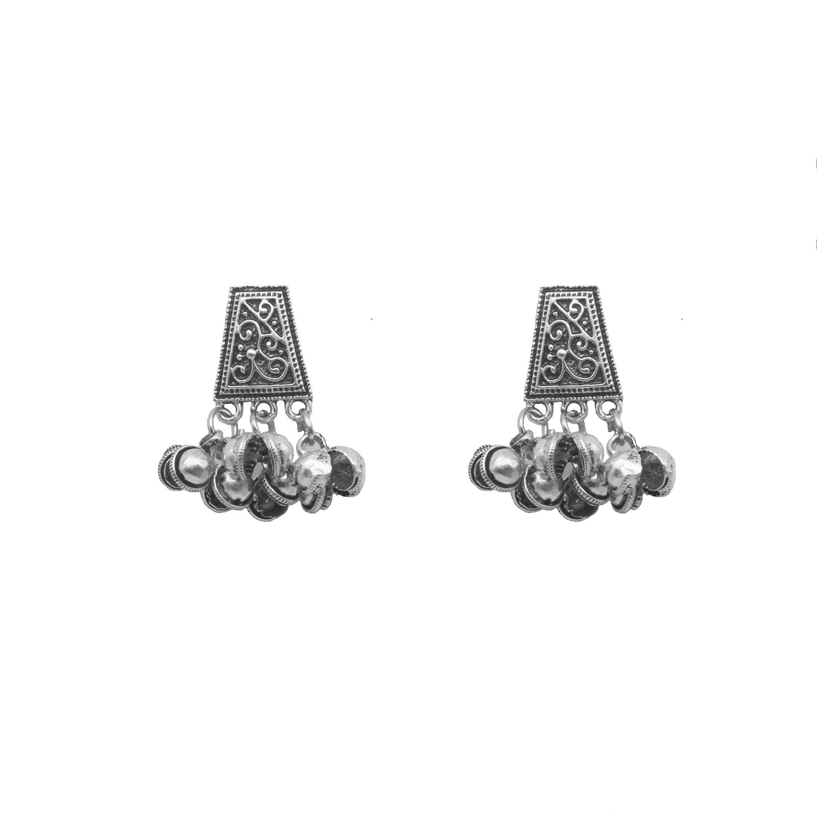 Teejh Teejh Kanish Silver Oxidized Ghungroo Earrings For Women (B08YMZ5CL7) Amazon Price History, Amazon Price Tracker