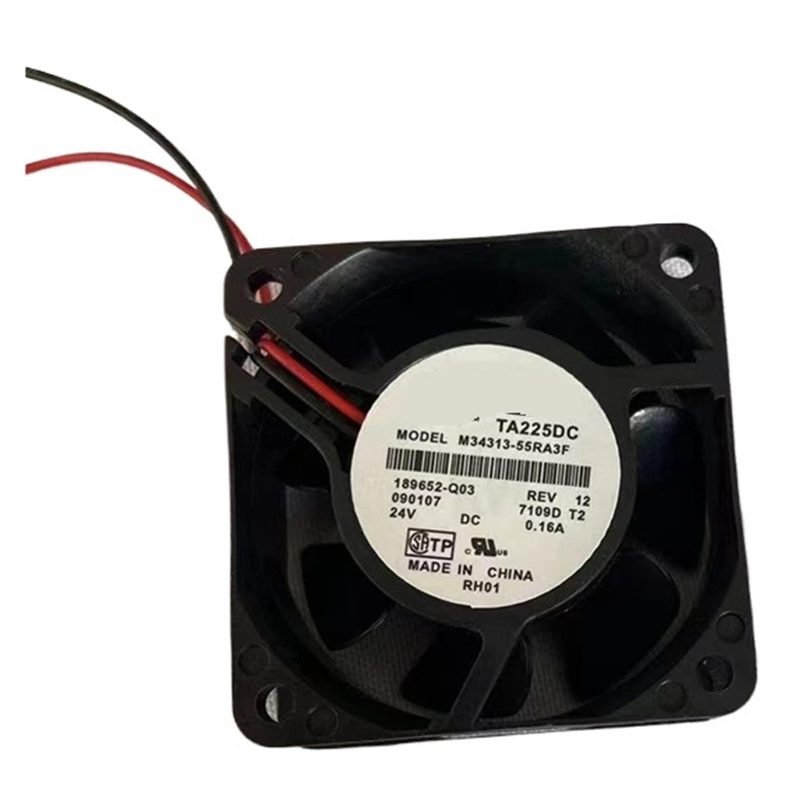 LZIKKGKI 60mm M34313-55RA3F DC24V 0.16A 6025 2-Wire Cooling Fan