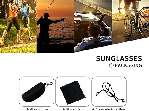 Miniatura 5 de Gafas de sol deportivas polarizadas Hombres,gafas de sol de ciclismo, conducción Pesca Running Mountain Bike Gafas de sol