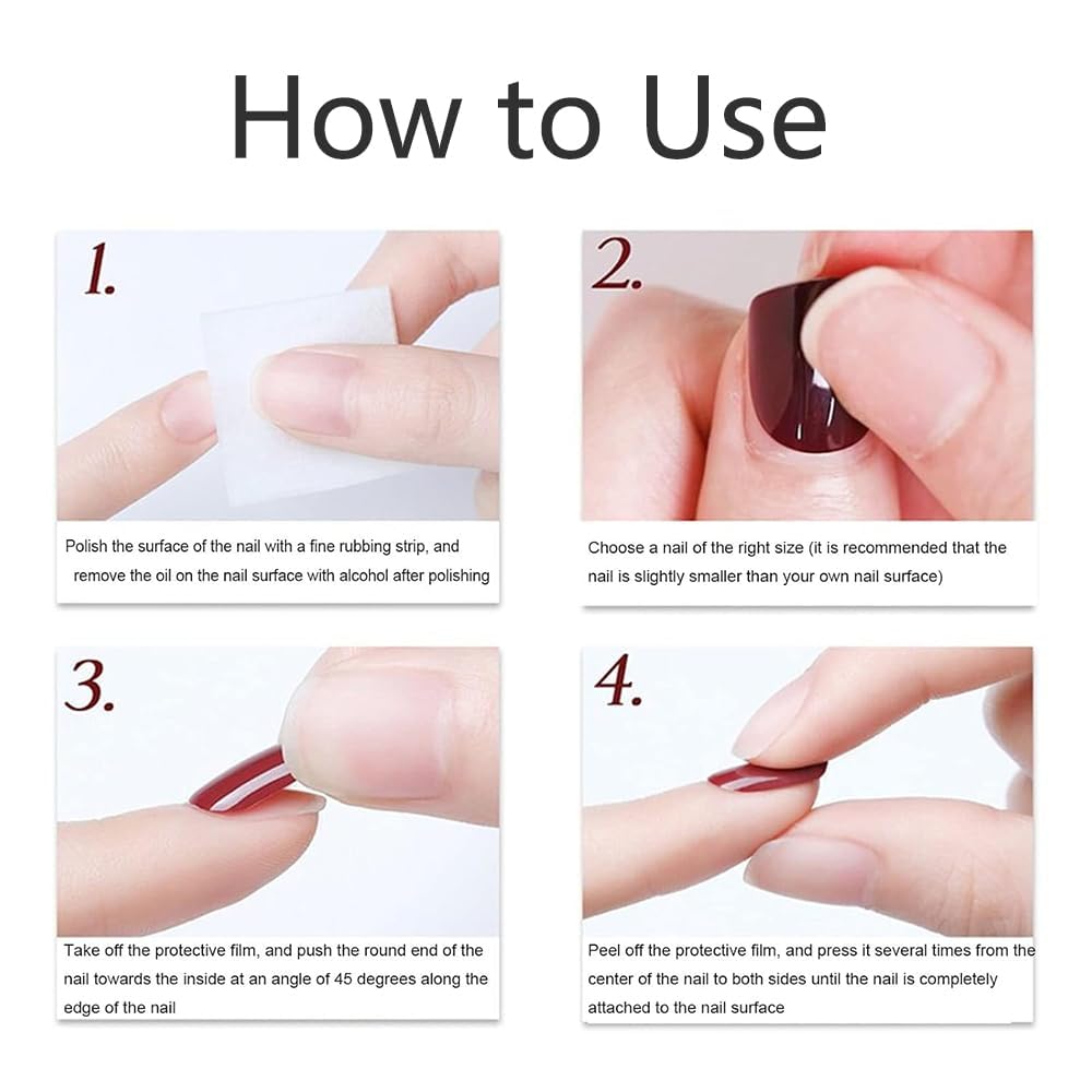 24Pcs French Tip Press on Nails Short Almond Leopard Fake Nails Press ons Nail Tips, ZWENJIE Stick on Nails Stars Balls Acrylic Nails Kit False Nails Cherry Tip Design Nail Art for Women Manicure