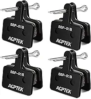 AGPTEK Pastilhas De Freio De Bicicleta, Pastilhas De Freio De Alto Desempenho, Pastilhas De Freio A Disco E Mola (Semi-Metálica) Para Freios A Disco De Mountain Bike, 4 Pares De Pastilhas De Bicicleta