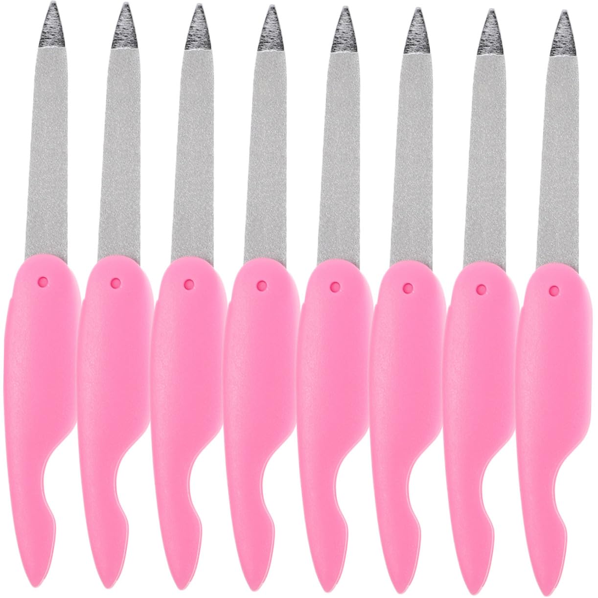 Polissoir pour Ongles Pliable en Métal 8 Pièces, Usage Maison