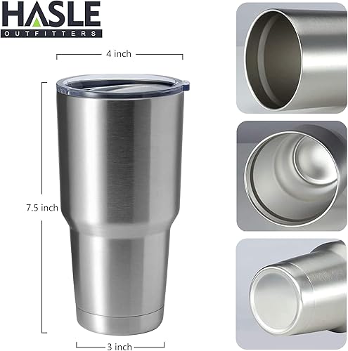 Miniatura 3 de HASLE OUTFITTERS Vaso de acero inoxidable de 30 onzas, vaso de viaje aislado al vacío de doble pared, taza de café aislada duradera, juego de caja