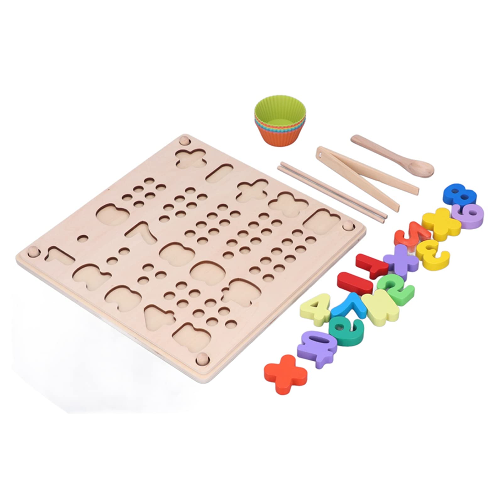 Pegboard in legno con perline, gioco matematico, sviluppo delle abilità matematiche, giocattolo educativo precoce