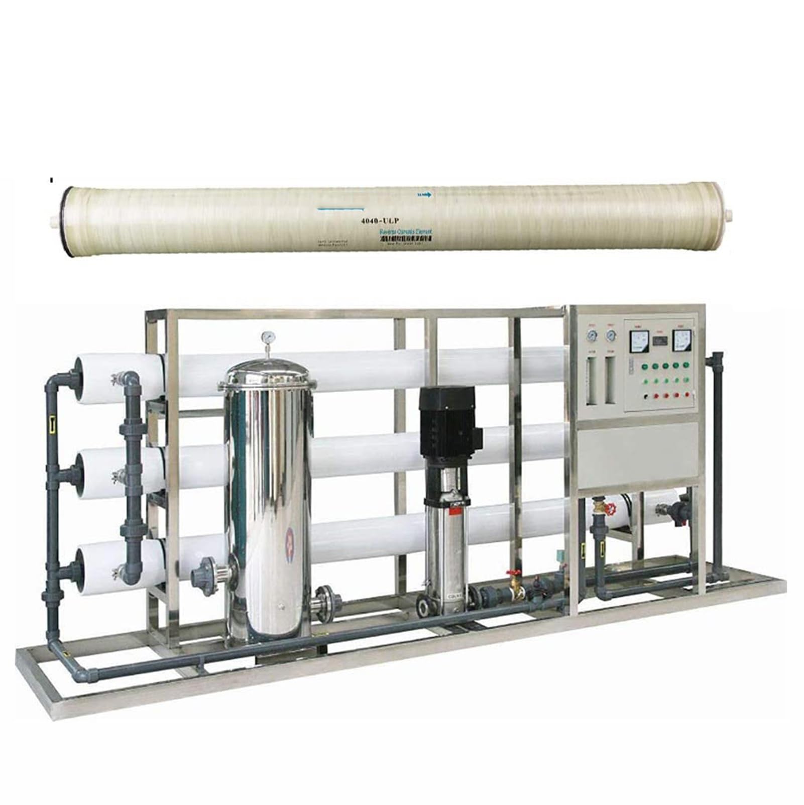 Membrana per osmosi inversa ULP21-4021, per la purificazione dell'acqua, alloggiamento per membrana per osmosi inversa commerciale 4" x 21" (ULP-4021)