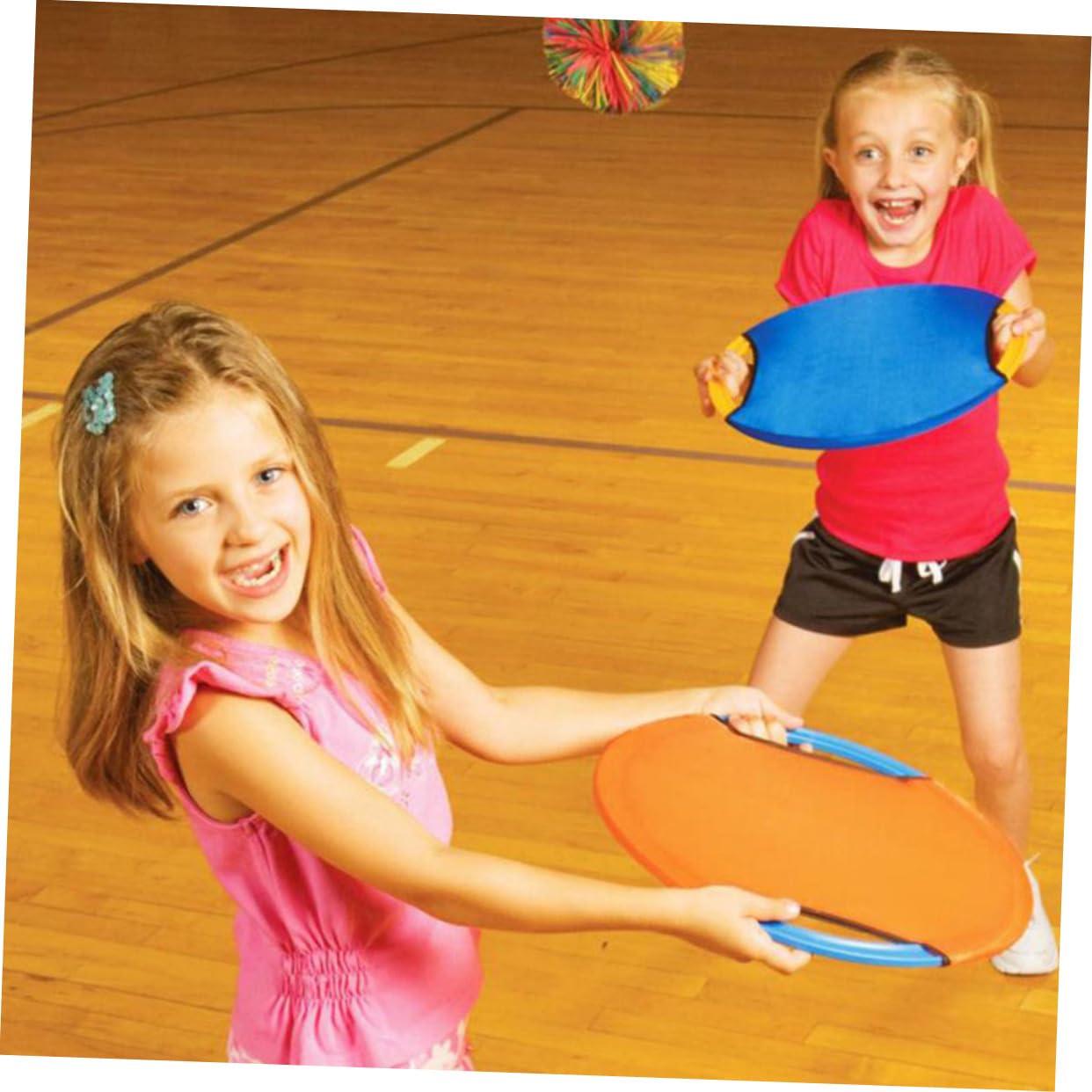 Trampoline Disque Volant pour Enfants 3 Pièces Jeu de Balle en Plein Air