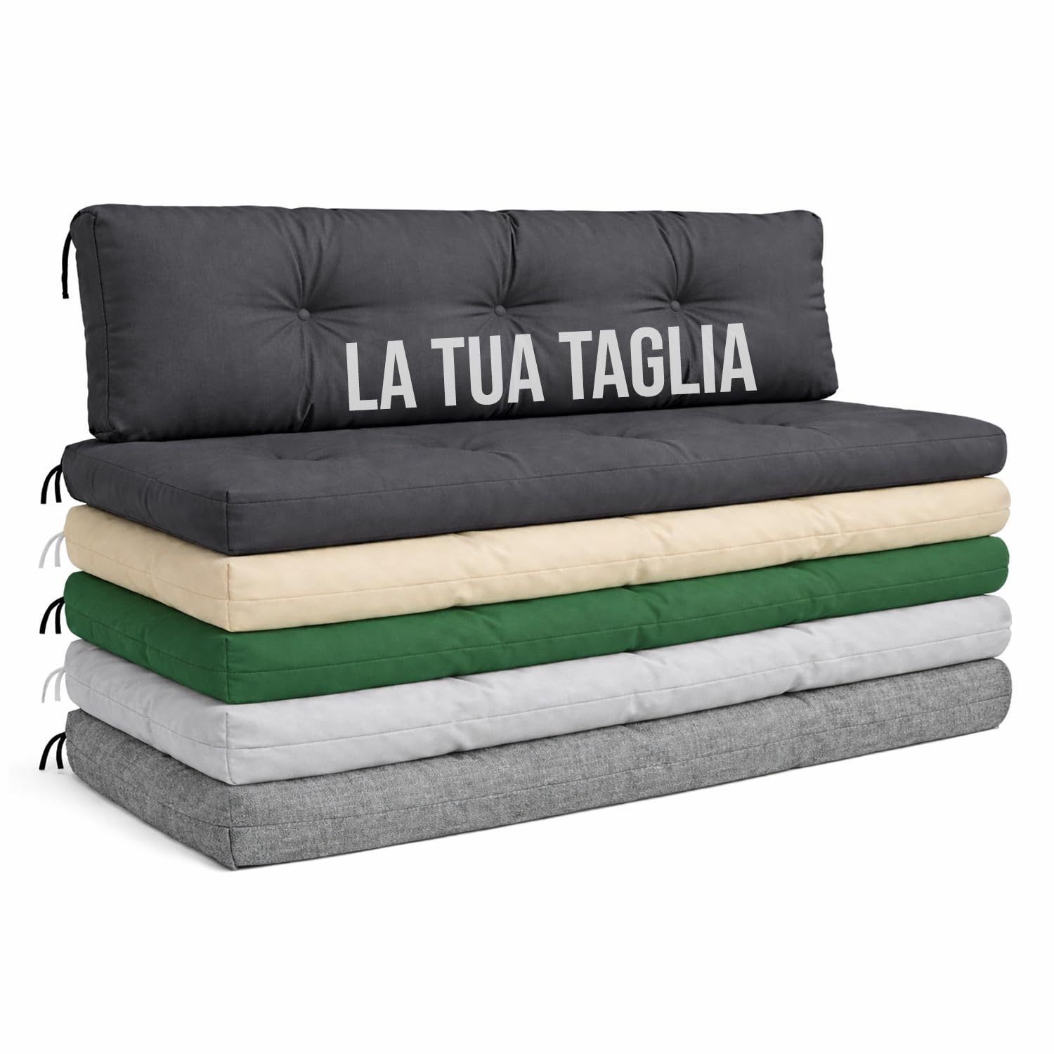 Cuscino per dondolo Hollywood su misura, cuscino per panca a dondolo, cuscino per pallet, cuscino e schienale, resistente alle intemperie, impermeabile, spessore materasso da giardino, colore a scelta
