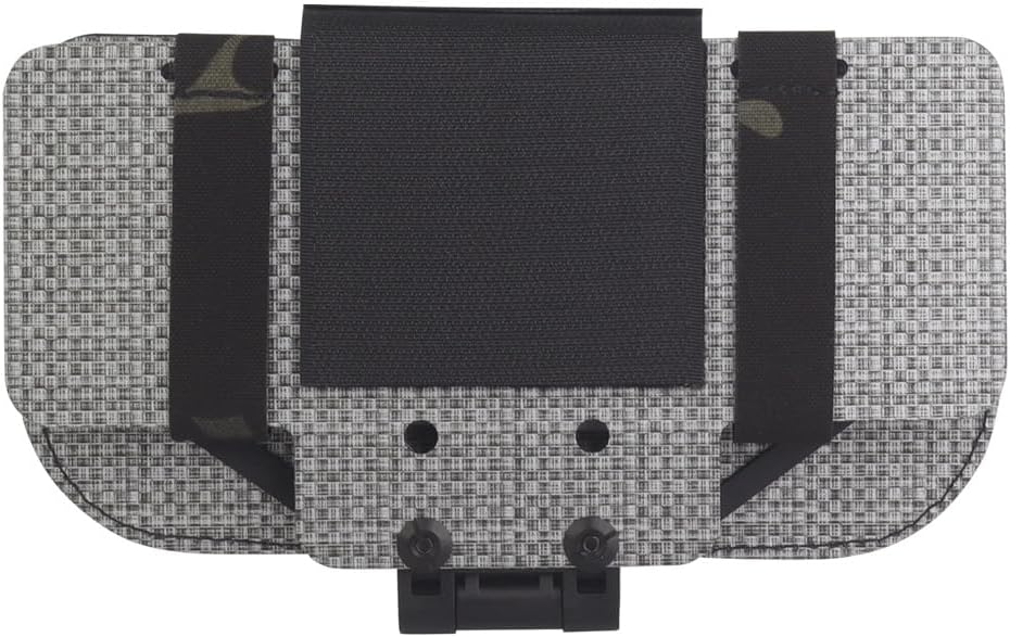 Airsoft Plate Carrier Accessory Molle Phone Mount Outdoor Lightweight Navigation Board for 15Pro, Wide Angle Foldable Phone Holder Chest Rig Hovering Tactical Vest Mount