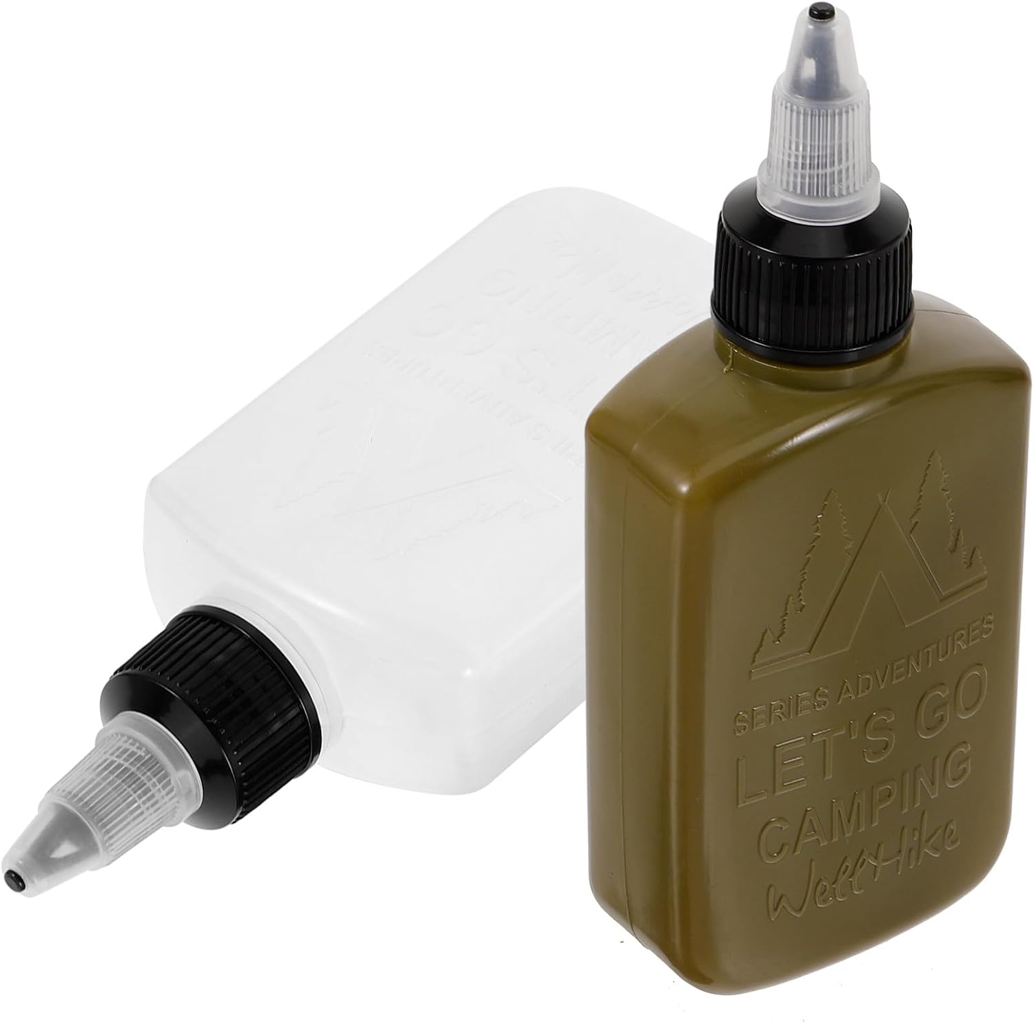 2Pcs Portable Oil Dispenser Bottle, Leakproof Plastic, Squeeze Container