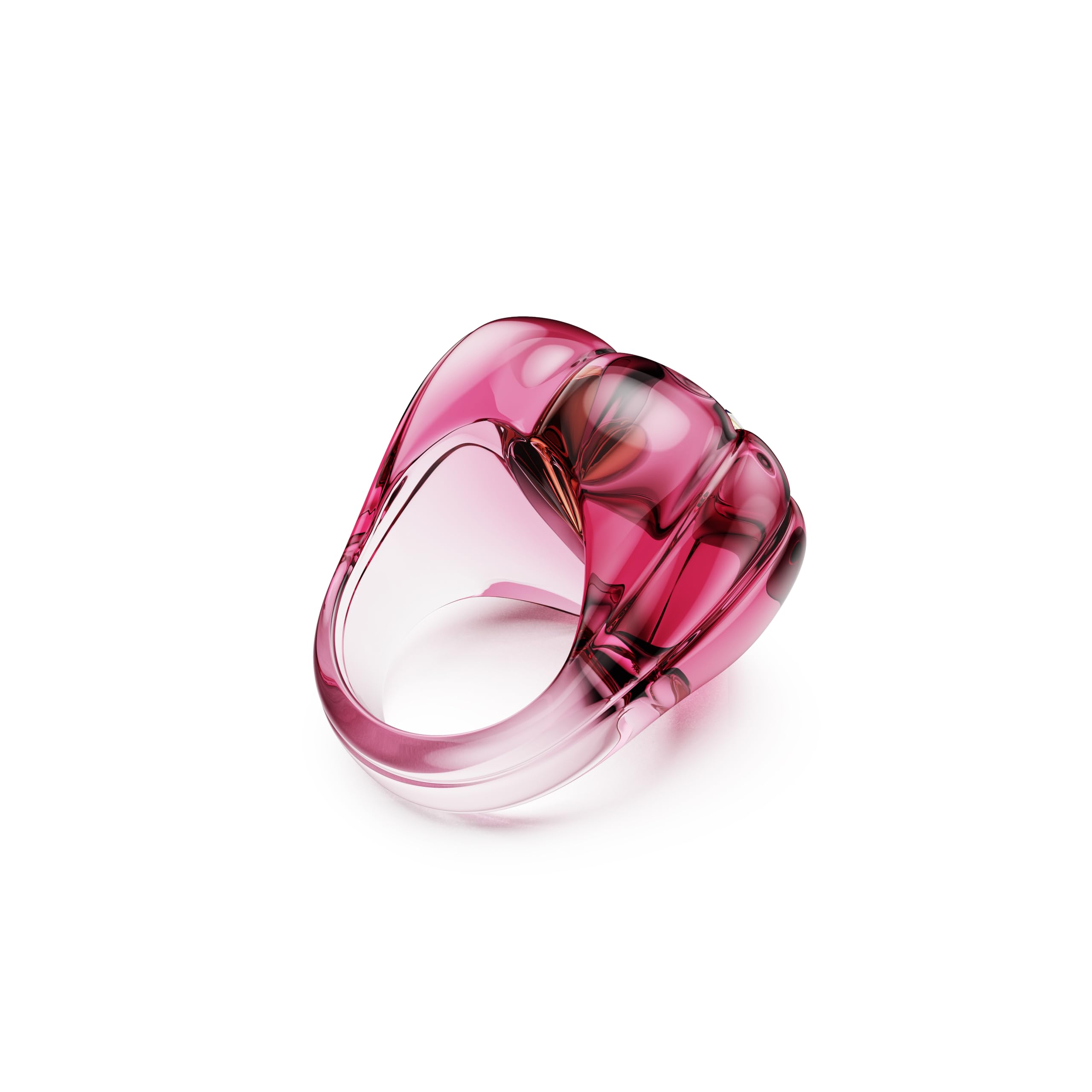 Swarovski Dulcis Kollektion Cocktailring, Herzschliff, Pavé, Herz, Rosa