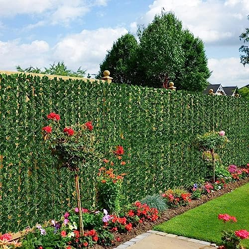 Hiedra artificial en rollo de 2x6m para ocultación y vallas 8