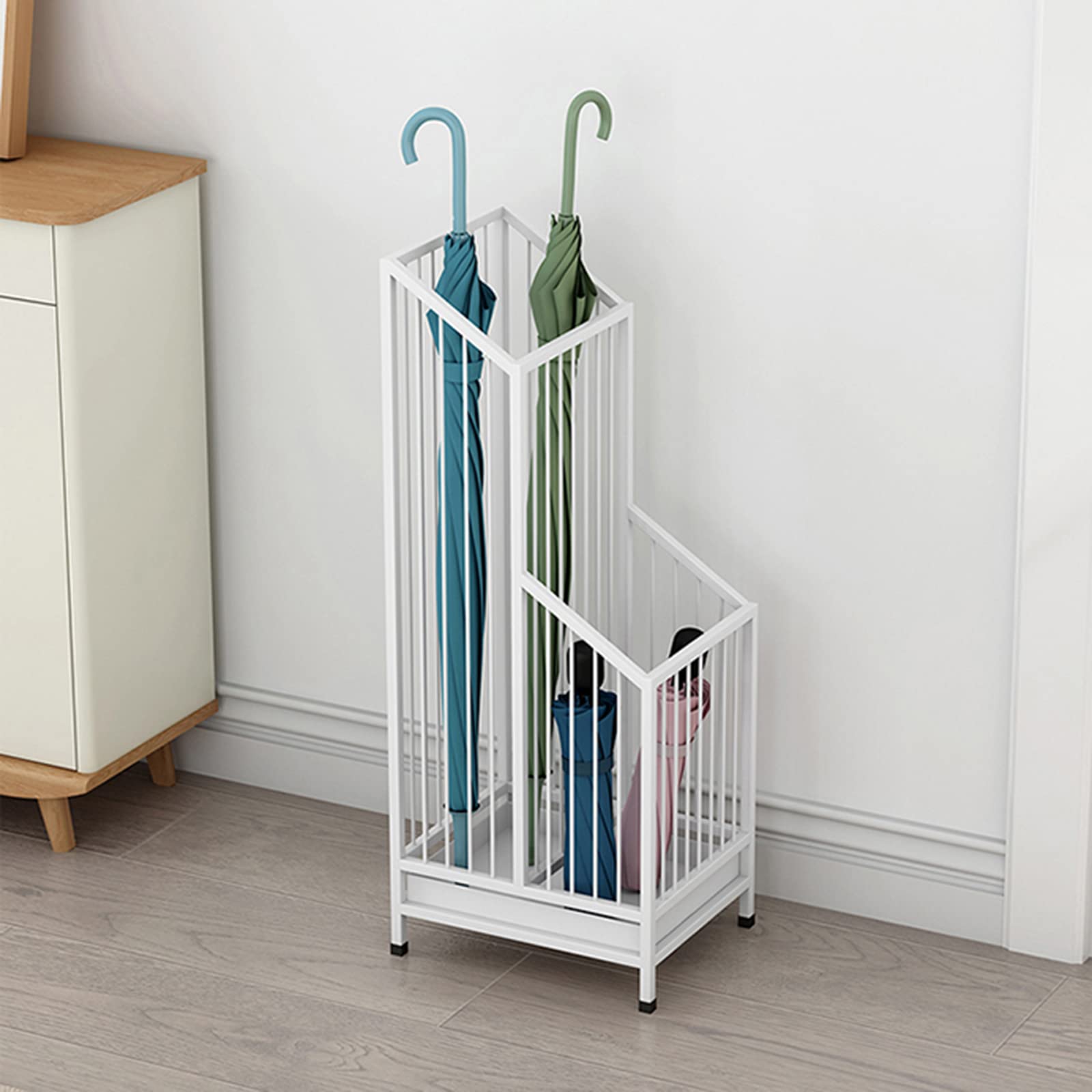 BHFPFZA Space Saving Umbrella Stand with Drip Tray for Office Hallway Porch and Door