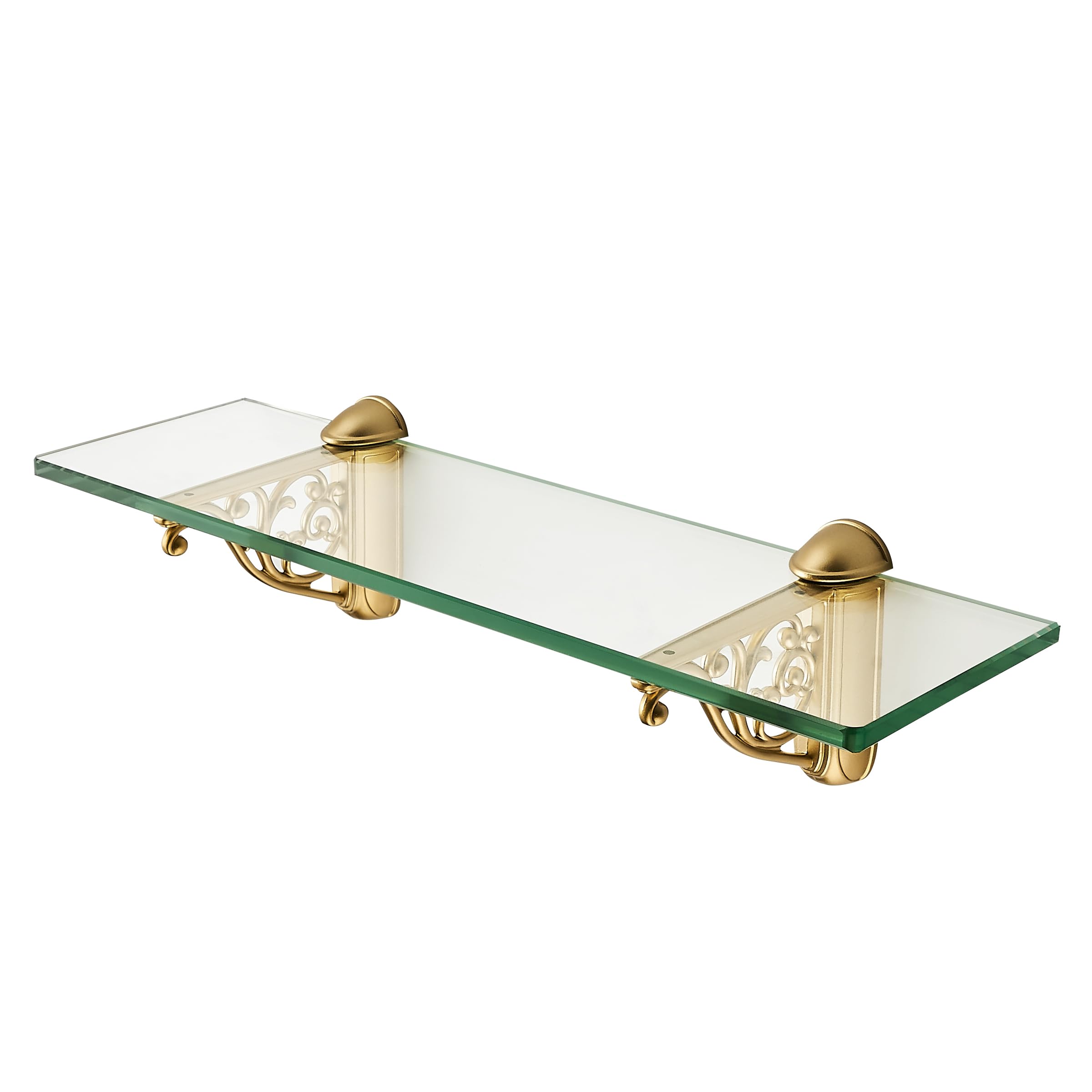matte champagne gold shelf brackets product photo
