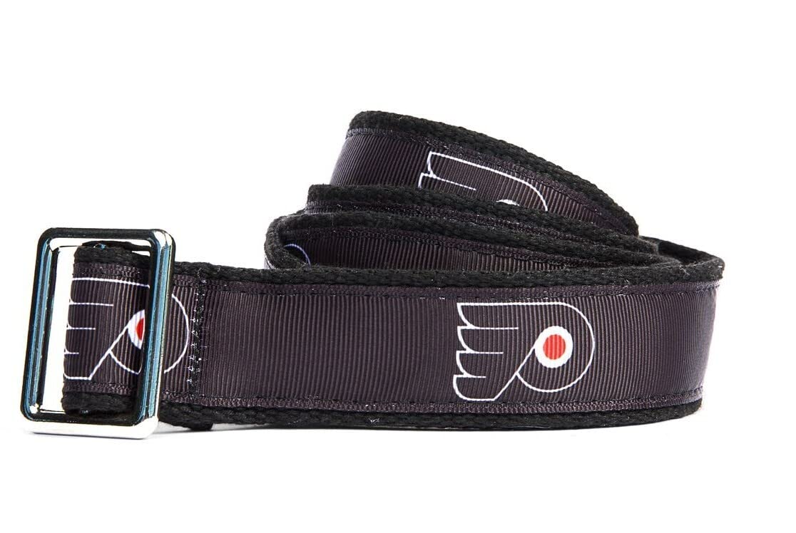 Philadelphia Flyers - Black Go-To NHL Belt With Nickel Finished Brass Buckle For Men And Women X-Large