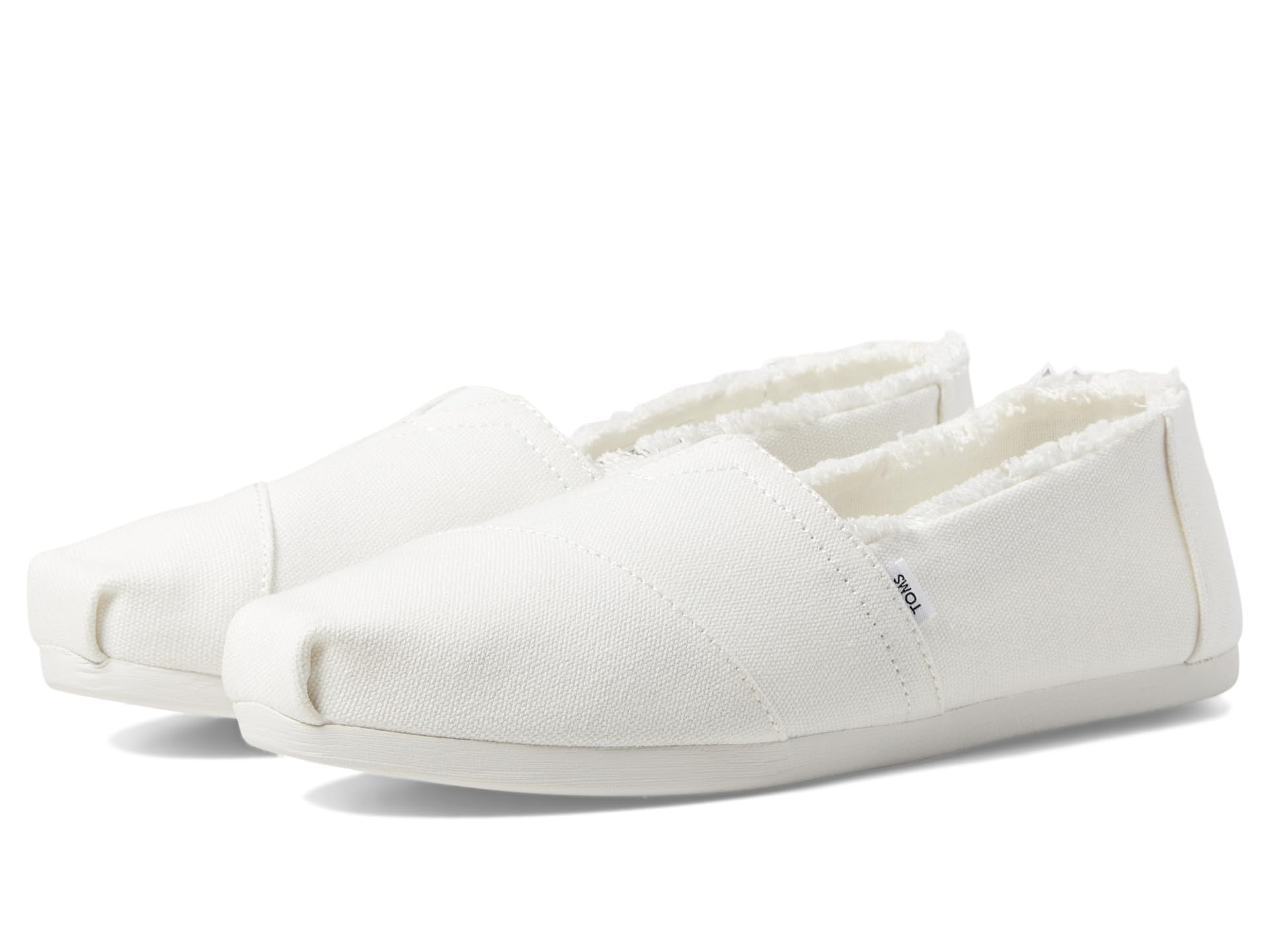 TOMS Women's Alpargata Loafer Flat, White Canvas, 5.5 UK