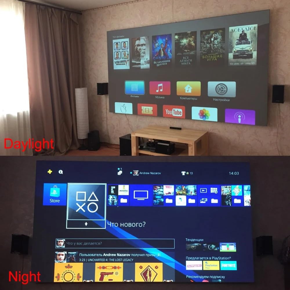 Ekran projekcyjny, Ekran projekcyjny anty-światło Do domu Zewnątrz Biuro Przenośny 3D HD(120 inch)